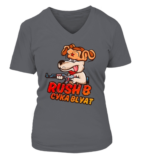 RUSH B CYKA BLYAT CS-GO V-neck T-Shirt Woman