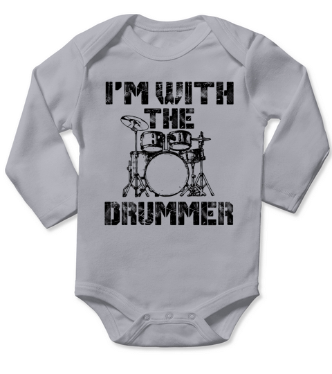 im with the drummer Long Sleeve Baby One-Piece