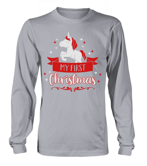 My first Christmas - Unicorn - baby - child - Xmas Men's Long Sleeve