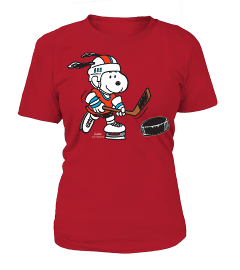 Peanuts Snoopy Hockey birthday christmas gift Women's T-Shirt