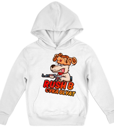 RUSH B CYKA BLYAT CS-GO Kids Hoodie