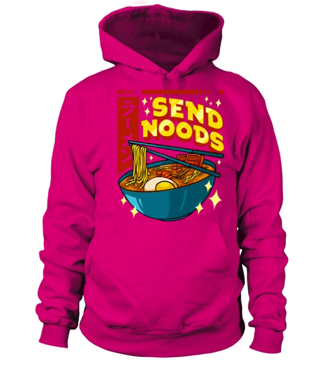 Funny Send Noods Pun Anime Gamer Ramen Kawaii Men's Hoodie