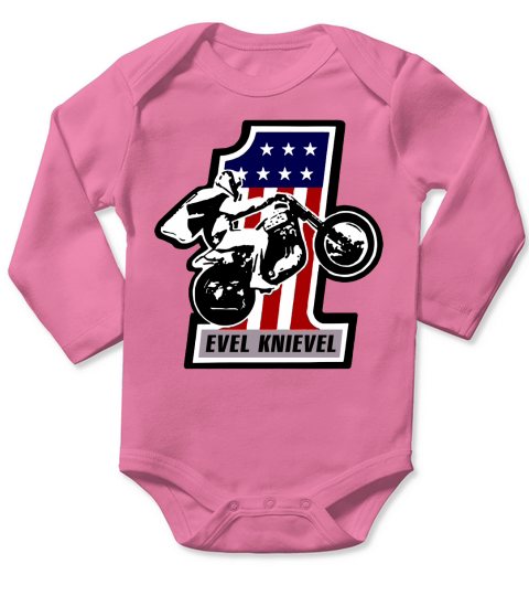 One Evel Knievel Long Sleeve Baby One-Piece