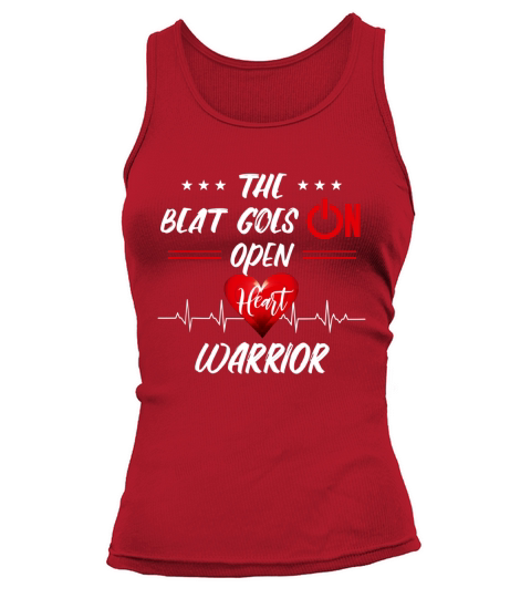 Post Heart Surgery Bypass Recovery Open Heart Warrior Tank top Woman