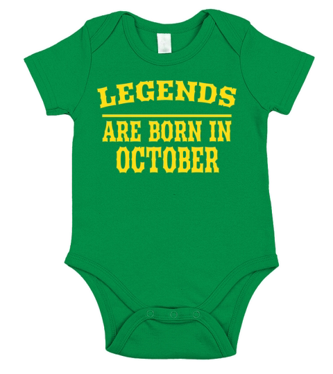 Born in October Short Sleeve Baby One-Piece