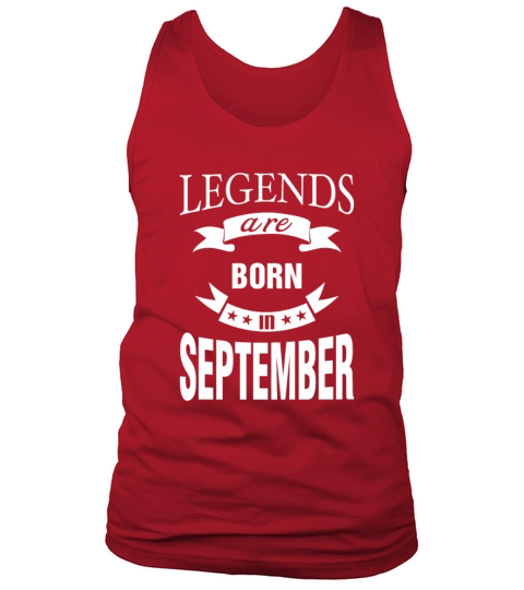 Legends are born in September Men's Tank Top