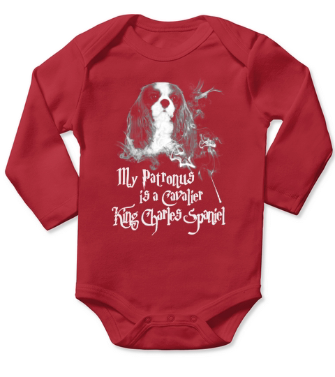 My patronus is a cavalier king charles spaniel Long Sleeve Baby One-Piece