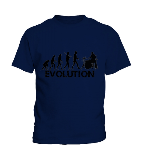 Evolution of a Drummer Kids T-Shirt