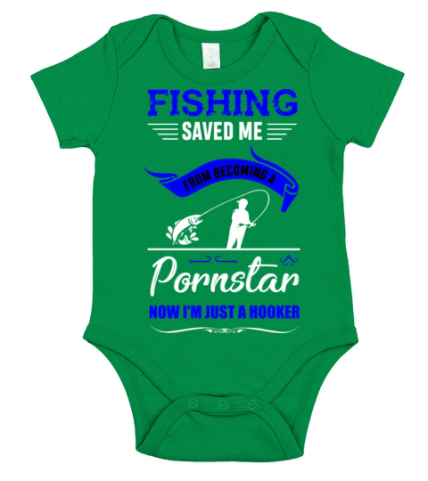 Fishing Fisherman Pornstar Hooker Angler Gift Short Sleeve Baby One-Piece