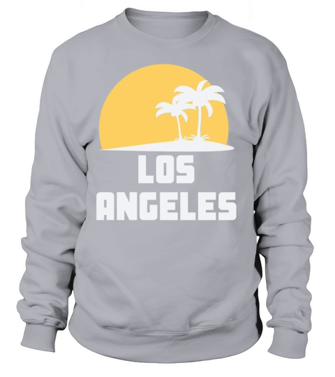 Los Angeles California Sunset Palm Trees Beach Women's Sweatshirt