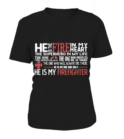 he is my firefighter engineer Women's T-Shirt