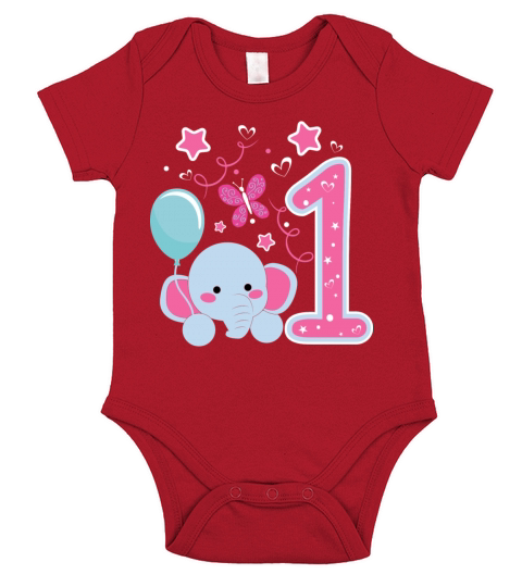 First birthday girl 1st birthday toddler gift Short Sleeve Baby One-Piece