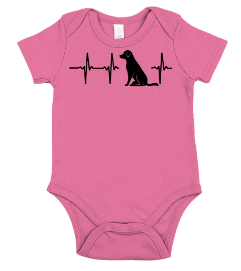 MY HEART BEATS FOR DOGS Short Sleeve Baby One-Piece