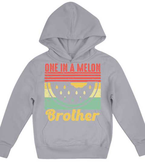 Family summer Watermelon Vintage One In A Melon Kids Hoodie