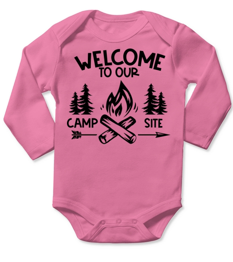 Welcome to our camp site Long Sleeve Baby One-Piece
