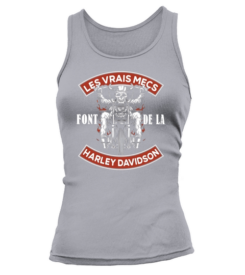 Noir Les Vrais mecs Font de la Harley Davidson Tank top Woman