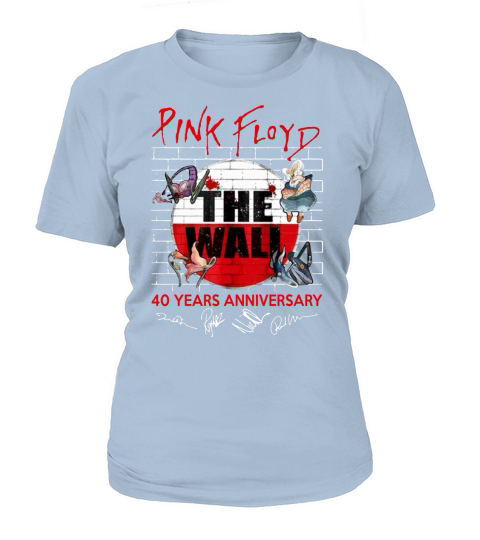 Pink Floyd The Wall 40 Years anniversary signatures shirt T-Shirt Woman