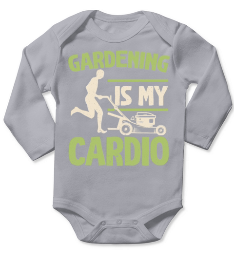 Gardening Is My Cardio Flower Plant Garden Long Sleeve Baby One-Piece