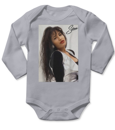 Selena quintanilla and yolanda.png Long Sleeve Baby One-Piece