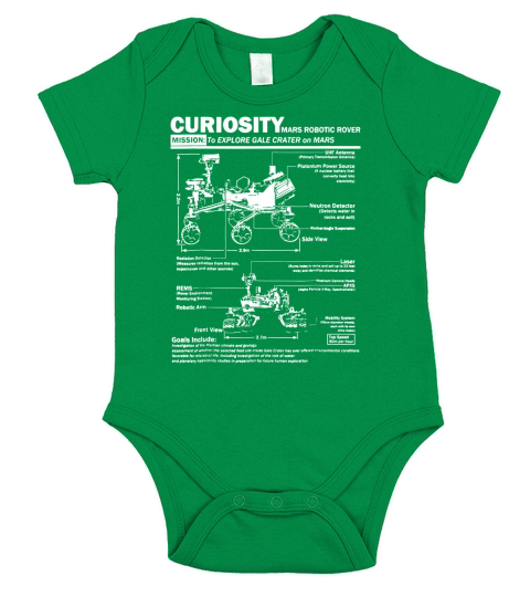 Mars Curiosity Rover NASA Short Sleeve Baby One-Piece
