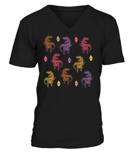 T-Rex Men's V-Neck T-shirt