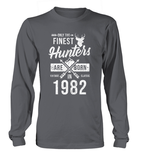 Hunter Gift Born In 1982 Men's Long Sleeve