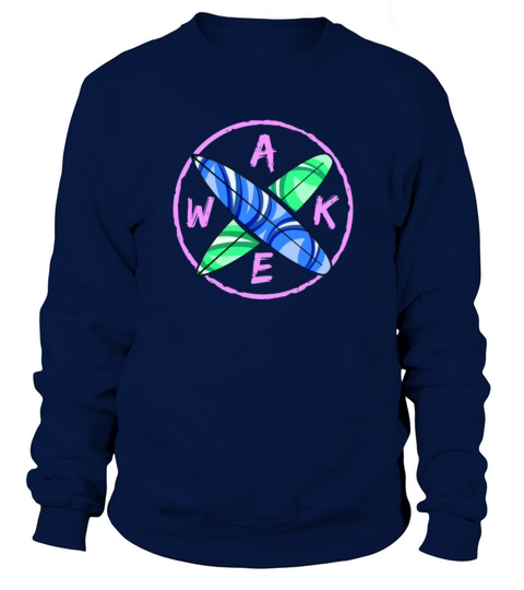 Womens Wake Surfing Gift Print Boat Lake Women's Sweatshirt