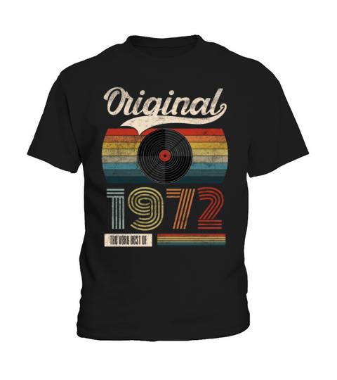 1972 Vintage Birthday Gift Tee Retro Style Kids T-Shirt