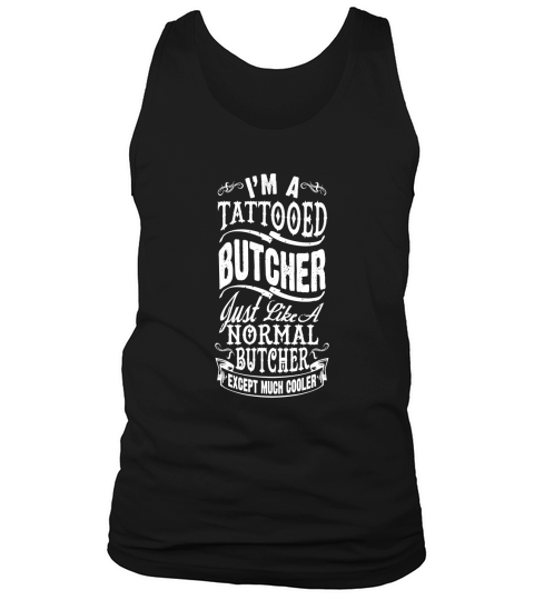 TATTOOED BUTCHER MEN MUSCLE T-SHIRT Tank Top Unisex