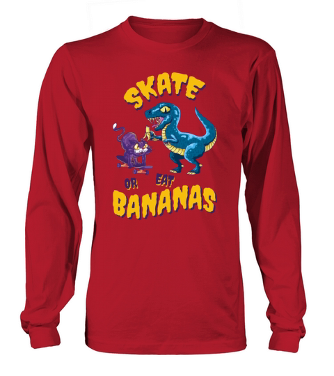 Skateboard Skater Skaterramp Dinosaur cat Women's Long Sleeve