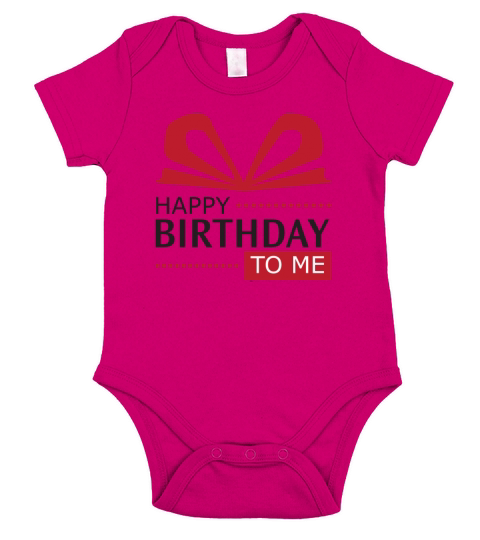 Happy Birthday to me Short Sleeve Baby One-Piece