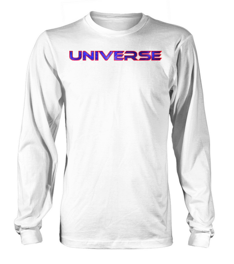universe blue red outline shirt hoddie Women's Long Sleeve