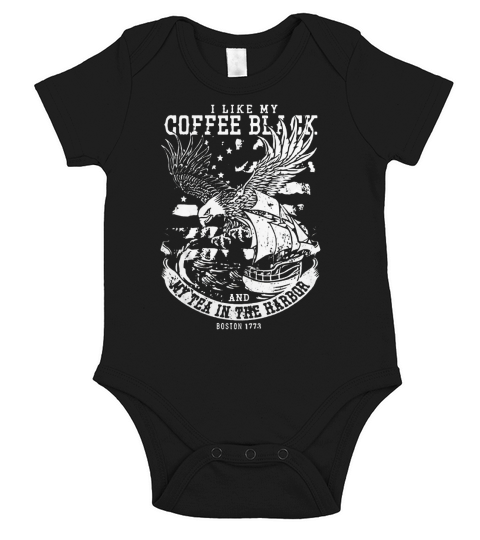 Coffee Black And My Tea In The Harbor Short Sleeve Baby One-Piece