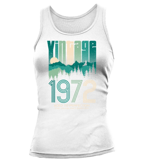 Vintage 1972 - 50 years old - 50th birthday gift Tank top Woman