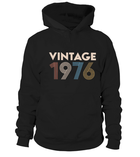 vintage 1976 number birthday gift for men woman ba Women's Hoodie