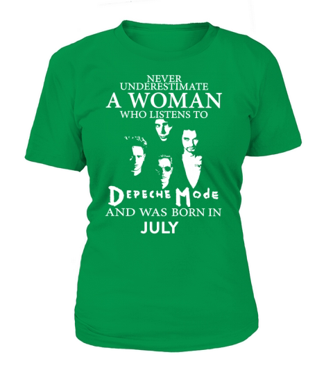 Never Underestimate A Woman Who Listens To Depeche Mode And Born In July T-Shirt Woman