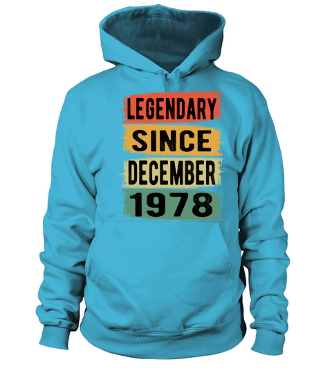 Birthday Retro Legendary December 1978 Men's Hoodie