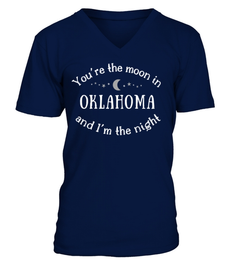 Zach Bryan ly Youre the moon in Oklahoma V-Neck T-shirt