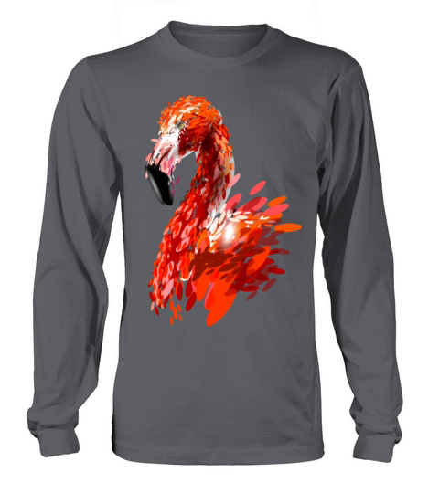 color illustration of a flamingo Women's Long Sleeve