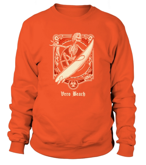 Cool Vero Beach Surf Fan Surfer Surfing Beach Men's Sweatshirt