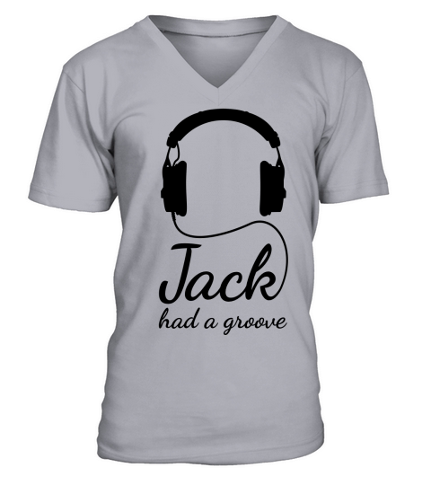 Jack had a groove headphones house techno Men's V-Neck T-shirt