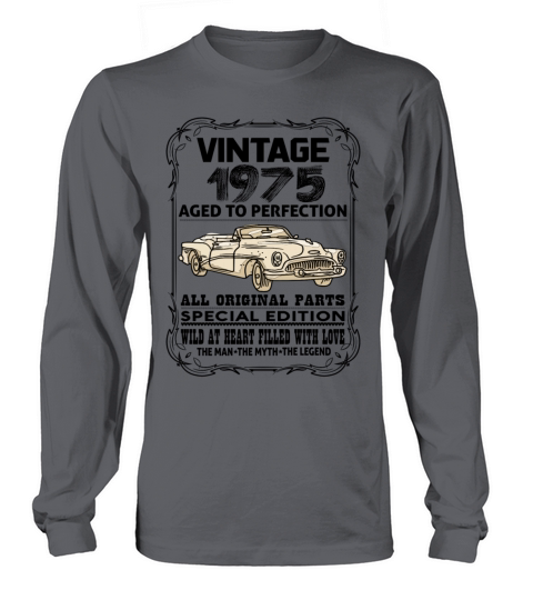 VINTAGE 1975-AGED TO PERFECTION Men's Long Sleeve