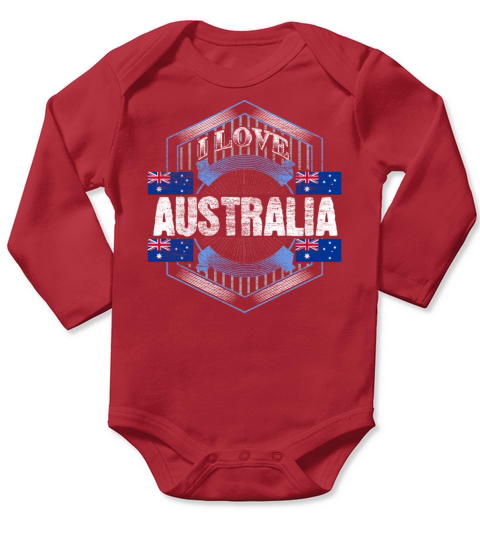 Australia Vacation Country Of Birth Gift Idea Long Sleeve Baby One-Piece