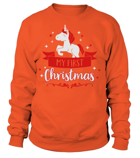 My first Christmas - Unicorn - baby - child - Xmas Women's Sweatshirt
