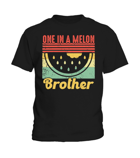Family summer Watermelon Vintage One In A Melon Kids T-Shirt