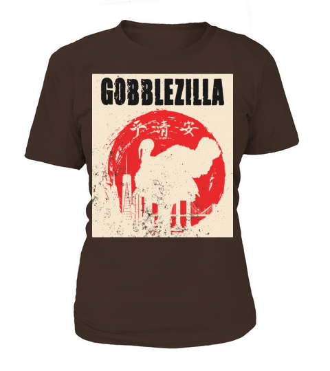 Gobblezilla Happy Thanksgiving Turkey Gobble Thank Women's T-Shirt