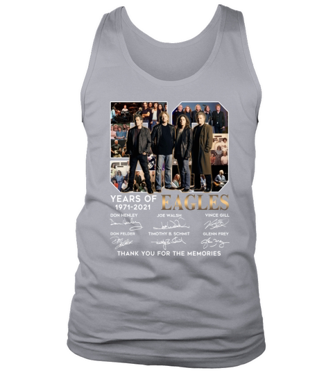 50 years of 1971 2021 Eagles signatures thank you for the memories Tank Top Unisex