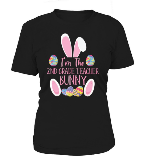 2nd Grade Teacher Bunny Rabbit Easter Day Easter Women's T-Shirt