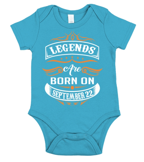 Legends are born on September 22 Short Sleeve Baby One-Piece