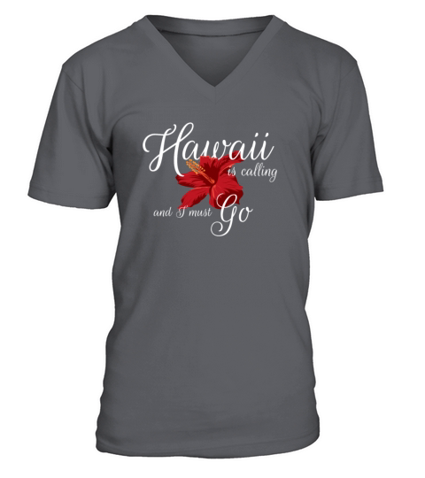 Hawaii is calling Tshirt Gift Holiday Men Women Men's V-Neck T-shirt